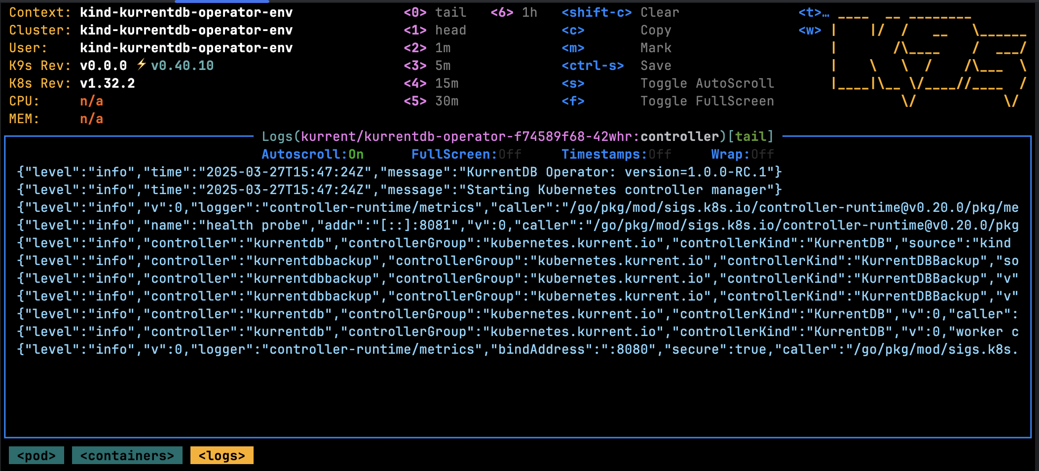 Operator Logs